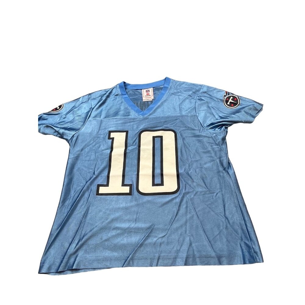 NFL Tennessee Titans Vince Young Jersey Womens Large V-Neck Polyester Football